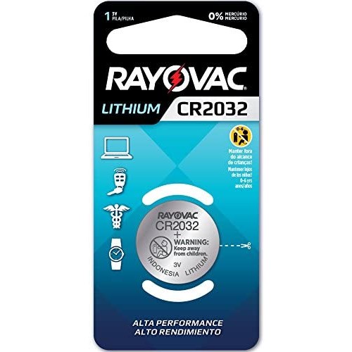 Pilha Rayovac Alcalina Lithium Cr2032 1 Un
